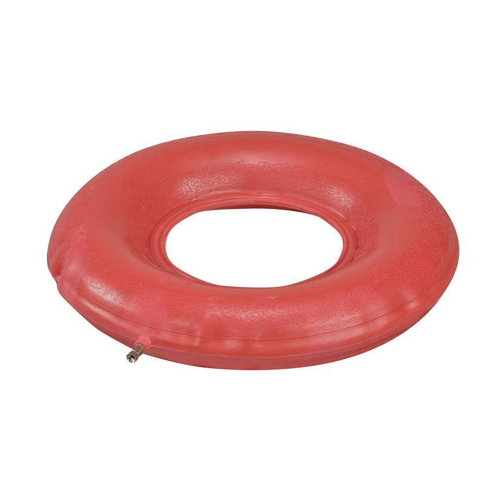 DMI Inflatable Ring Donut Seat Cushion Pillow for Hemorrhoid  Pregnancy  and Tailbone Pain  Red  16 in