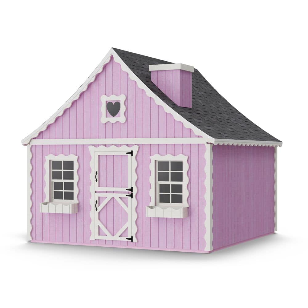8 ft. x 8 ft. Gingerbread Cottage Outdoor Wood Playhouse with Floor, Loft price history on PriceWatchPro