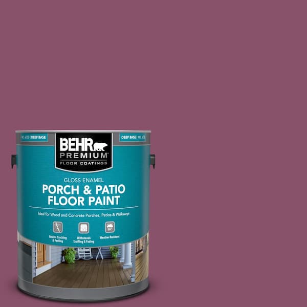 BEHR PREMIUM 1 gal. #M120-7 Raspberry Crush Gloss Enamel Interior/Exterior Porch and Patio Floor Paint