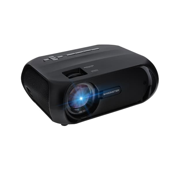 Monster Image Pro 1280 x 720P Extra Bright LCD HD Projector, Includes HDMI Cable and Remote Control, with 2000 Lumens