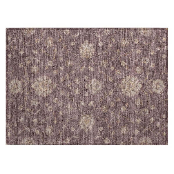 Chantille Machine Washable Indoor/Outdoor Abstract ACN3076 Plum 2 ft. x 3 ft. Accent Rug