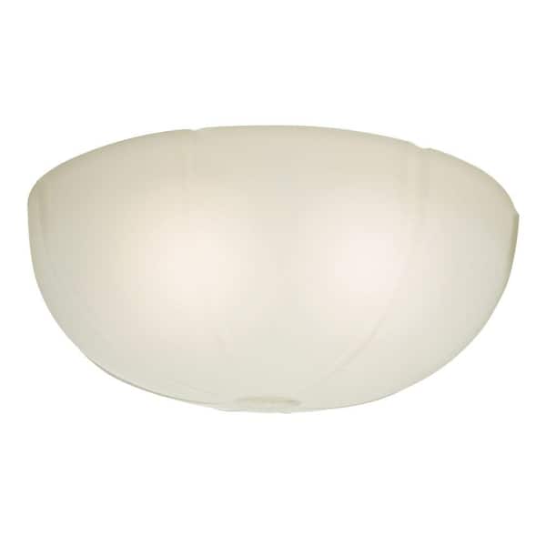 Casablanca Transitional Cased White Ribbed Glass Bowl for 99023