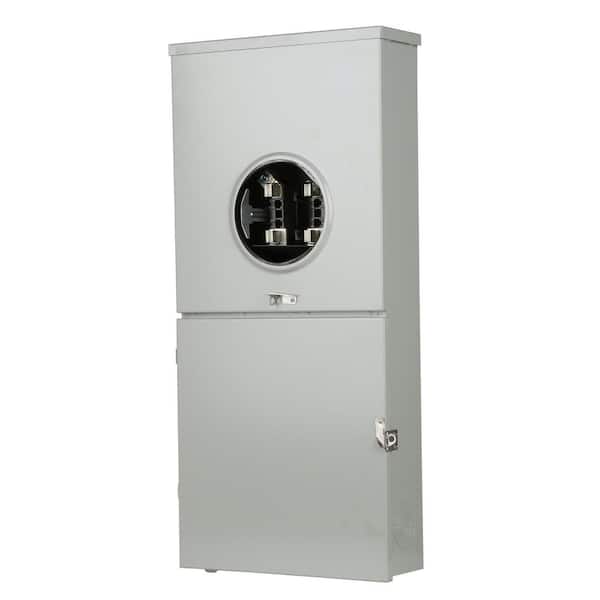 200 Amp 4-Space 8-Circuit Outdoor Ringless Overhead/Underground Meter Combo Load Center