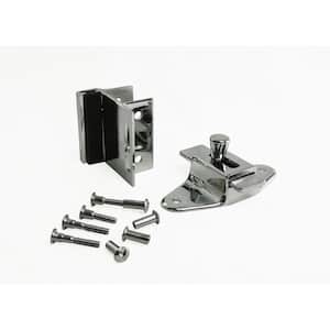 Slide Latch and Bumber Keeper Set for Laminate Door with Screws