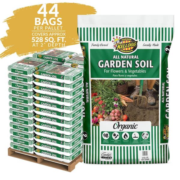 Kellogg Garden Organics Organic Raised Bed and Potting Mix, All Natural  Premium Soil 2 cu. ft., OMRI Listed 6490 - The Home Depot