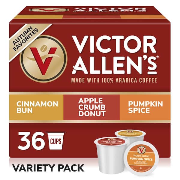 Victor Allen's Coffee Autumn Favorites Variety Pack, Medium Roast, 36 Count, Single Serve Pods for Keurig K-Cup Brewers