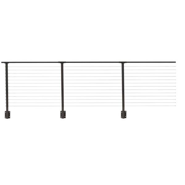 32 ft. Deck Cable Railing, 42 in. Face Mount, Bronze