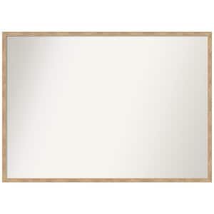 Imprint Light Bronze 39 in. x 28 in. Non-Beveled Modern Rectangle Wood Framed Wall Mirror in Bronze