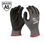 Medium Gray Nitrile Level 5 Cut Resistant Dipped Work Gloves