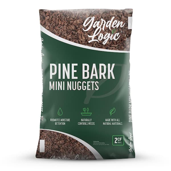 GARDEN LOGIC 2 cu. ft. Pine Bark Mini Nuggets