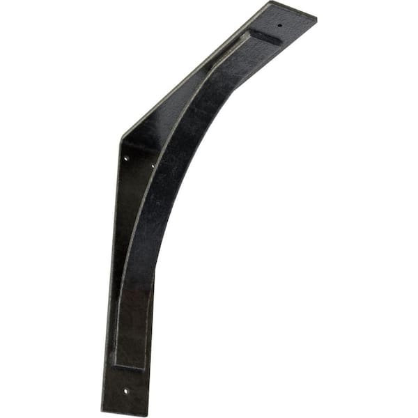 Ekena Millwork 3 in. W x 18 in. H x 18 in. D Morris Antiqued Pewter Steel Bracket