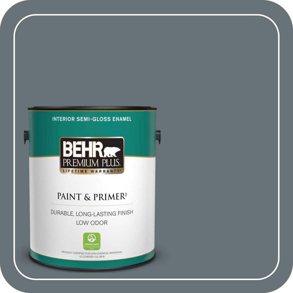 1 gal. #ECC-22-3 Rain Shadow Semi-Gloss Enamel Low Odor Interior Paint & Primer price history on PriceWatchPro