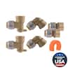 Max 1/2 in. Push-to-Connect Brass Shower/Tub Installation Kit