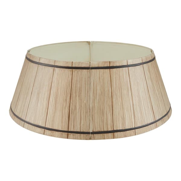 Home Accents Holiday 26 in. Faux Wood Christmas Tree Collar