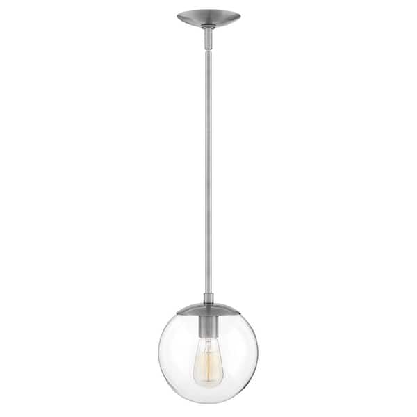 HINKLEY Warby 1-Light Polished Antique Nickel Globe Mini Pendant Light
