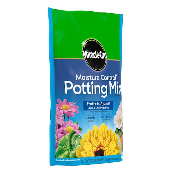 Miracle Gro Moisture Control 8 Qt Potting Soil Mix 75578300 The Home Depot Miracle Gro Moisture Control 8 Qt, Patio Plus Soil Home Depot