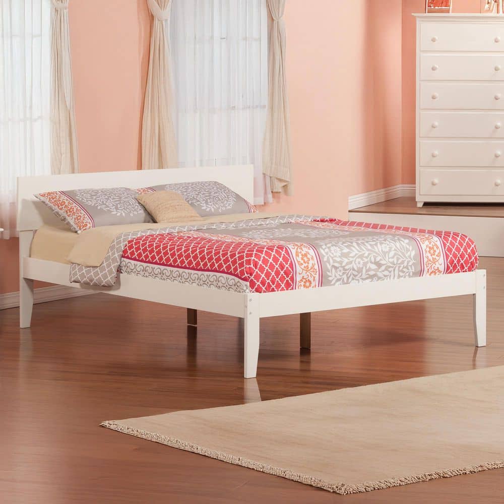Orlando White Queen Platform Bed with Open Foot Board price history on PriceWatchPro