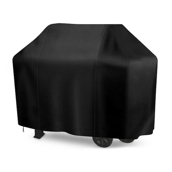 55 in. Black BBQ Grill Cover for Outdoor Grill
