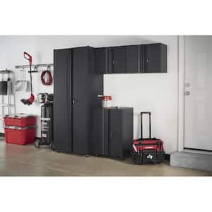 4-Piece Regular Duty Welded Steel Garage Storage System in Black
