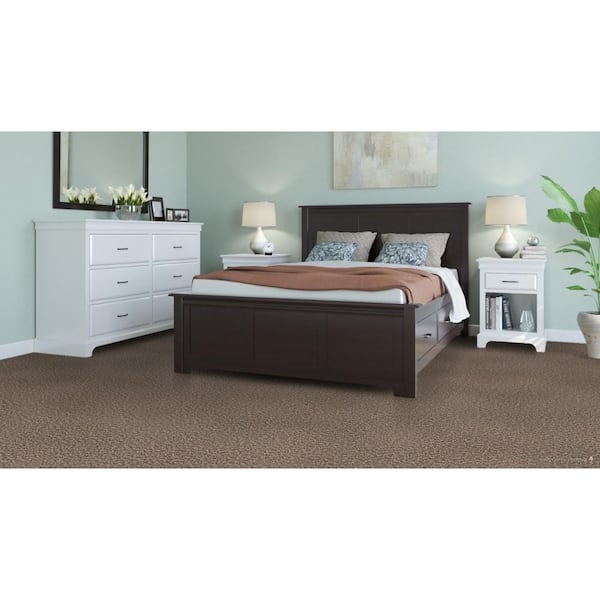 Elk Bay - Lighthouse - Beige Residential 18 x 18 in. Peel and Stick Carpet Tile Square (22.5 sq. ft.)