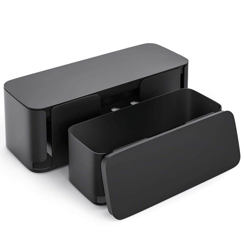 2 Pack Black Cable Management Box, Pet Friendly Cable Box Organizer for Home & Office price history on PriceWatchPro