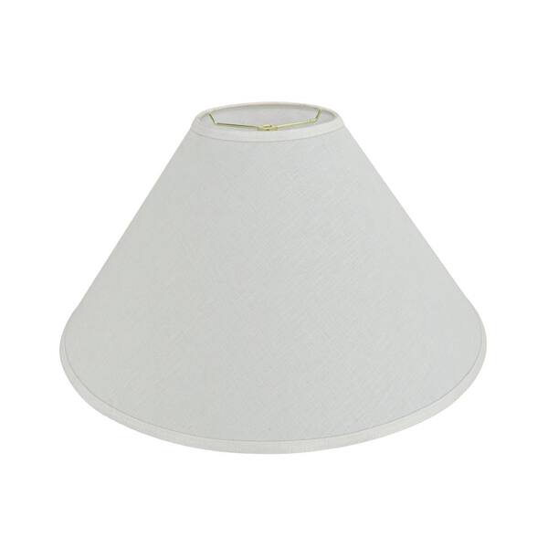 White Hardback Empire Lamp Shade, Black Lamp Shades At Home Depot