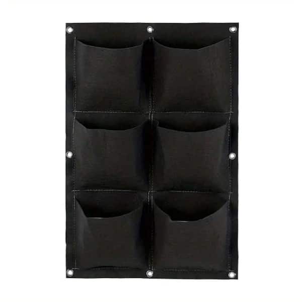 Unbranded 6 Section Vertical Wall Hanging Planter for Herbs or Plants, Decorative and Functional, 6 Sections - Includes Seeds