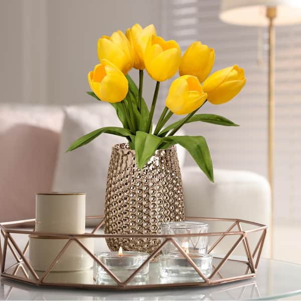 Regency International 14 in. Yellow Artificial Tulip Bundle