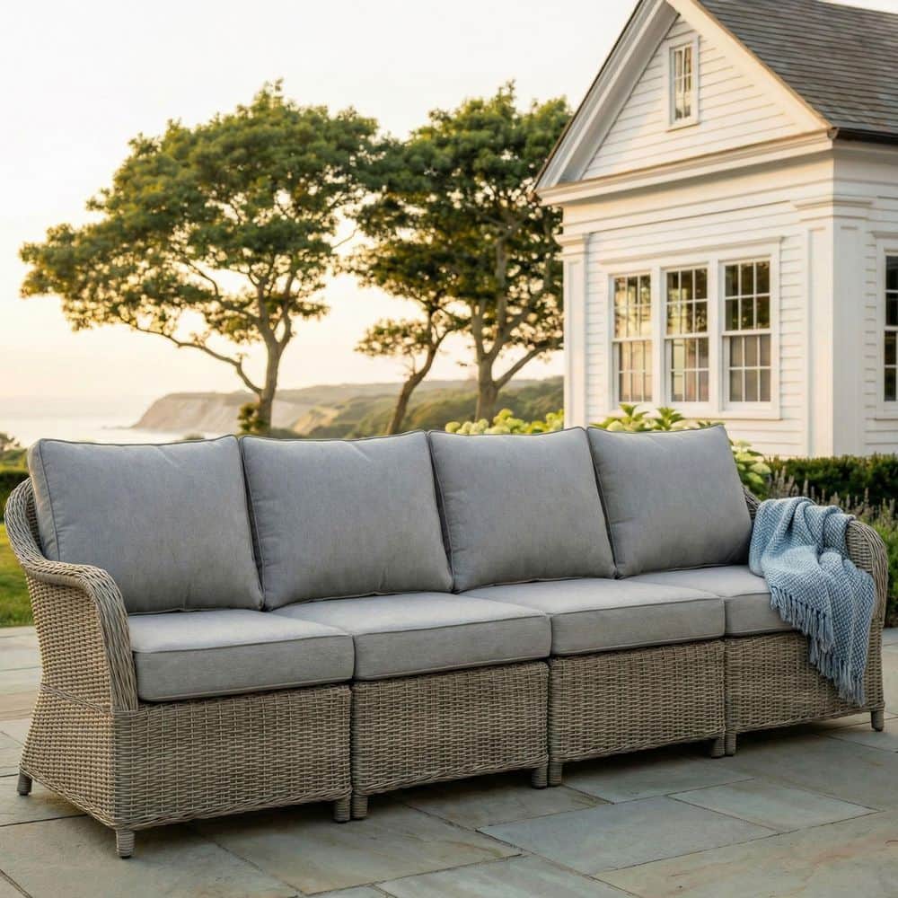 MARTHA STEWART Lily Pond Weathered Gray 3-Piece Indoor-Outdoor