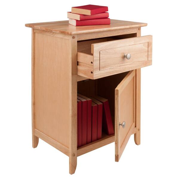 w// 2 Drawer Natural Details about  / Winsome Eugene Accent Nightstands Table