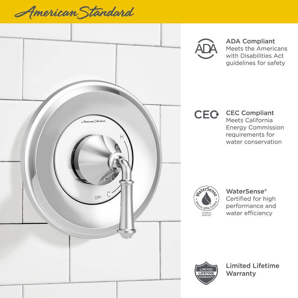 Polished Chrome Wall Mounted Tub and Shower Trim Kit