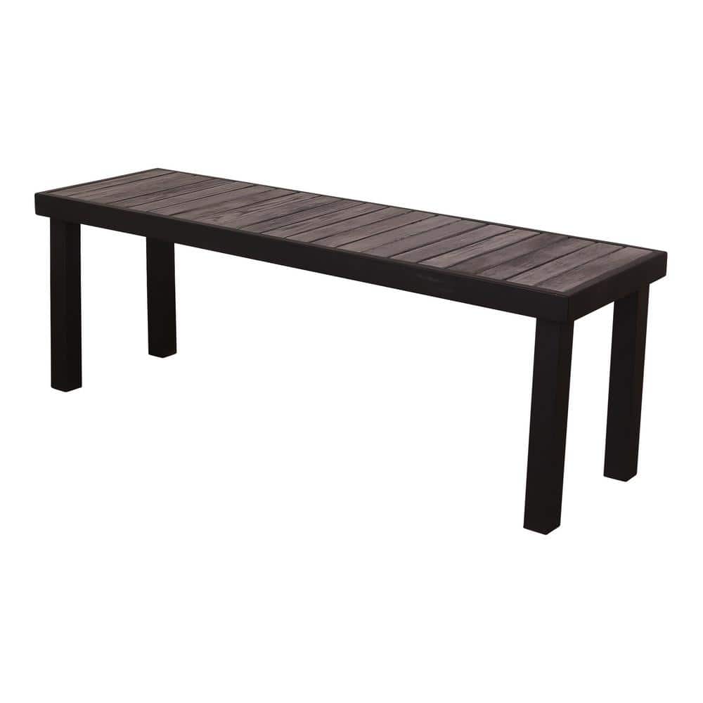 Catalina Gray Steel Outdoor Dining Bench price history on PriceWatchPro