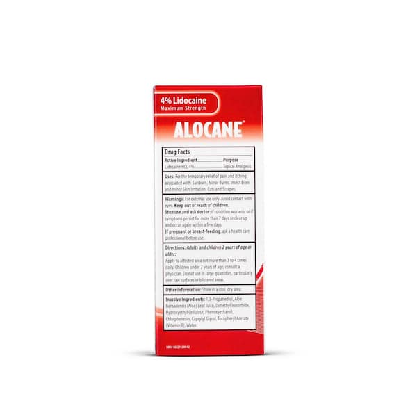  Alocane Maximum Strength Emergency Room Burn Gel, 2.5 Fluid  Ounce - Pack of 2 : Health & Household