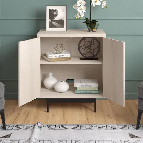 Meyer&Cross Whitman 28 in. Alder White Rectangular Accent Storage Cabinet