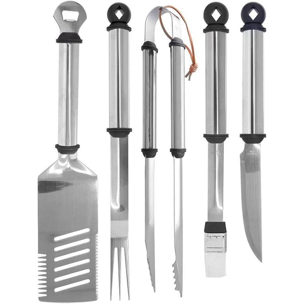 Mr. Bar-B-Q Stainless Steel Grilling Tool Set Cooking Accessory Grilling Set (5-Piece)