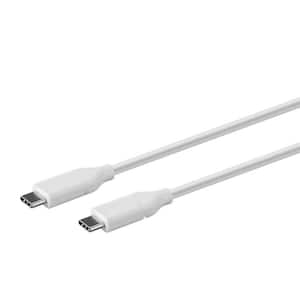 6.6 ft. Cables and Adapters; USB Type C to Type C 2.0 Cable - 480 Mbps, 3 Amp, 30/26AWG, White
