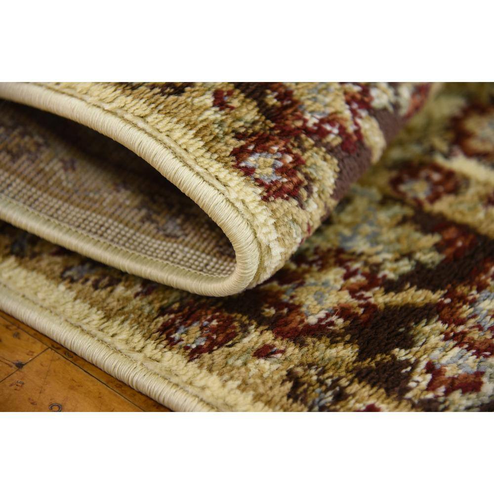 Handmade Ivory Cream 4' Square Synthetic Easy-Care Rug
