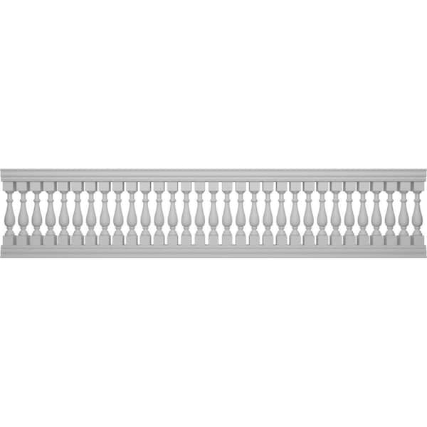 Ekena Millwork Fiberthane Traditional Balustrade 180 in. L x 41 in. H Fiberglass Railing Kit