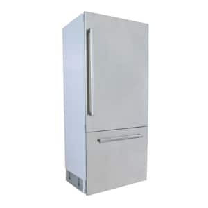 36 in. Width 16 cu. ft. Built-In Bottom Freezer Refrigerator in Custom Panel Ready, Counter Depth