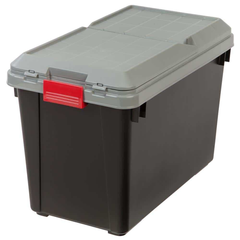 IRIS Weathertight Storage Container 30 Quarts 7 34 x 15 34 x 19 34 Clear -  Office Depot