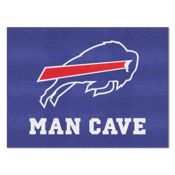 FANMATS Buffalo Bills Blue Man Cave 3 ft. x 4 ft. Area Rug