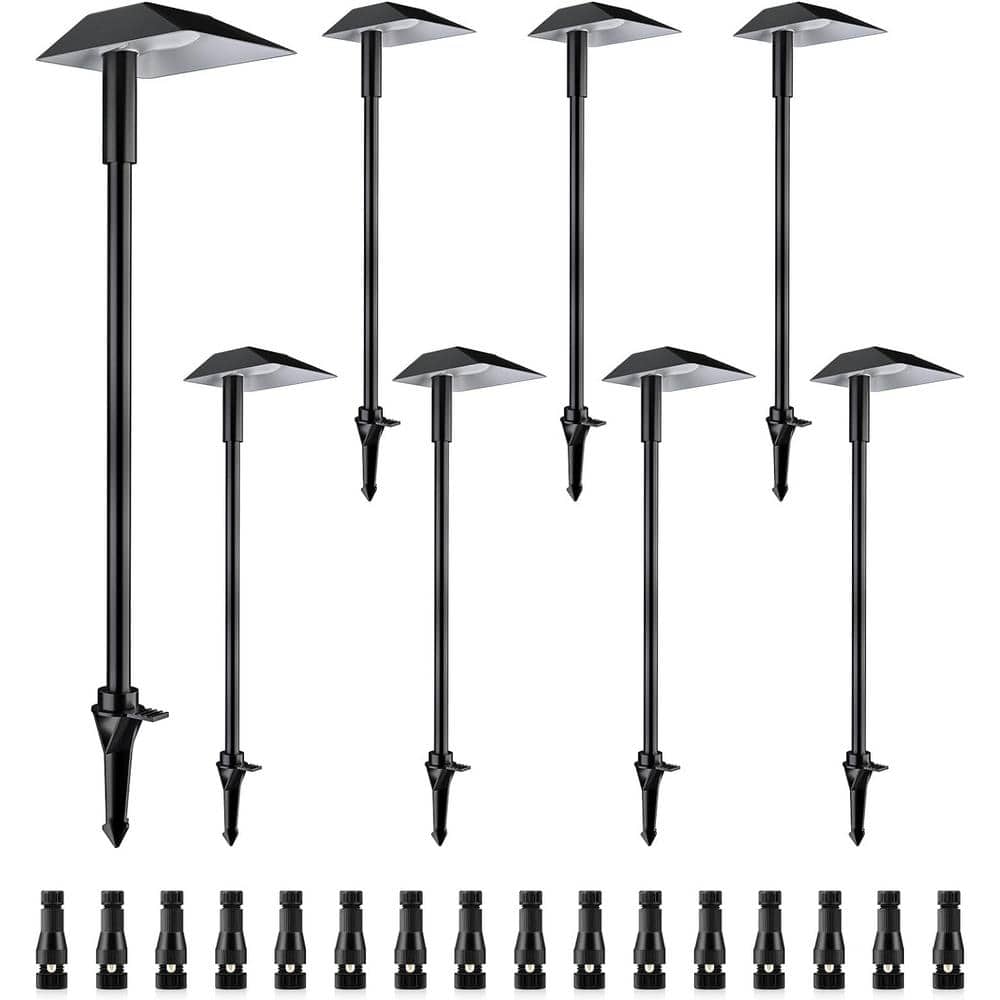 Black Low Voltage Pathway LED Light Electric, Waterproof Bollard Path Light with Connector 12V & Remote Control price history on PriceWatchPro
