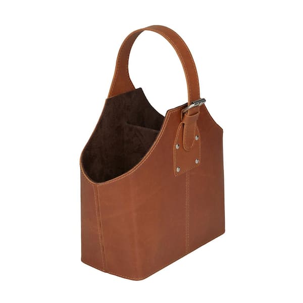 Home Collection Leather Bottle Carrier