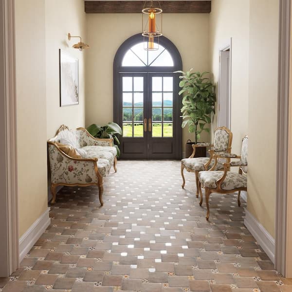 Benisa Marelle Teja with Paladio Taco 6 in. x 8 in. Porcelain Floor and Wall Tile (10.44 sq. ft. /Case)