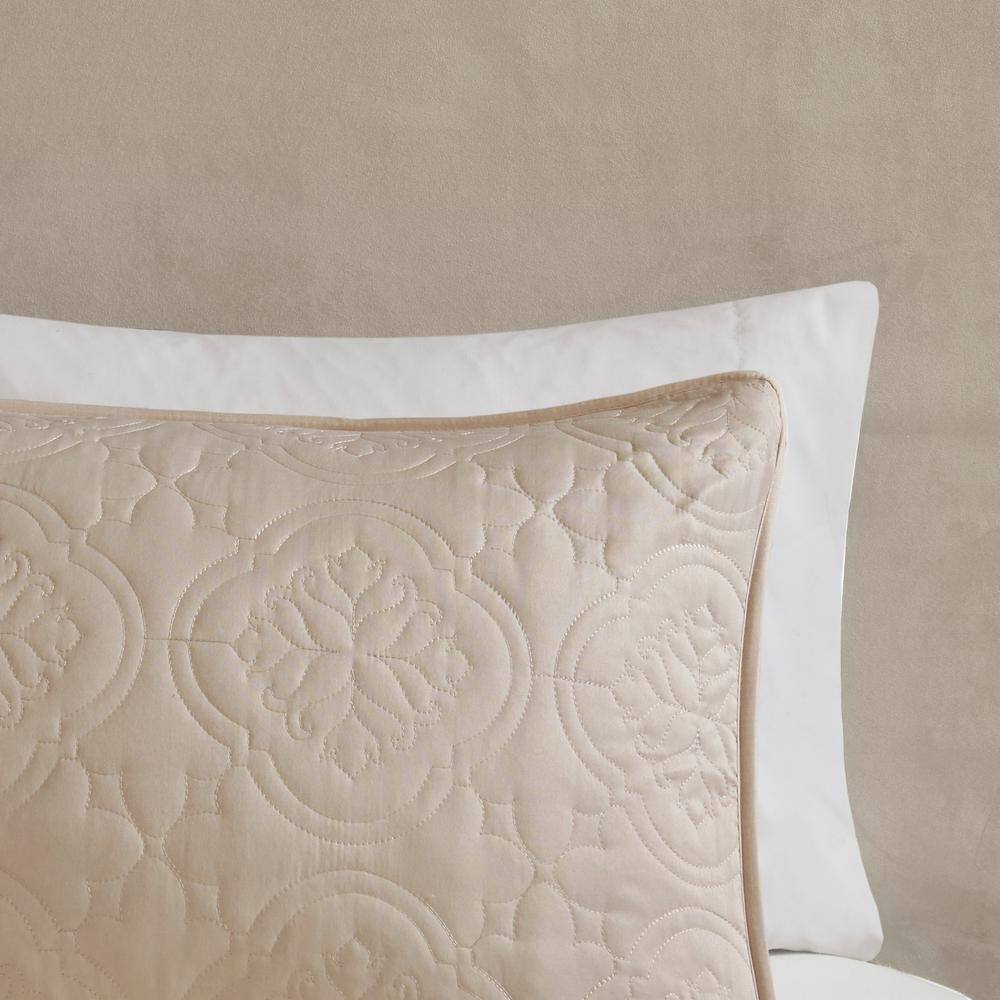 Khaki King Reversible Microfiber Bedspread Set