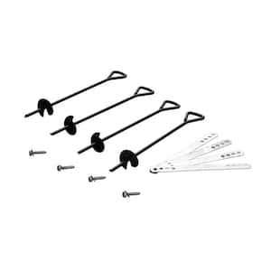 Steel Ground Anchor Kit (4-Pack)