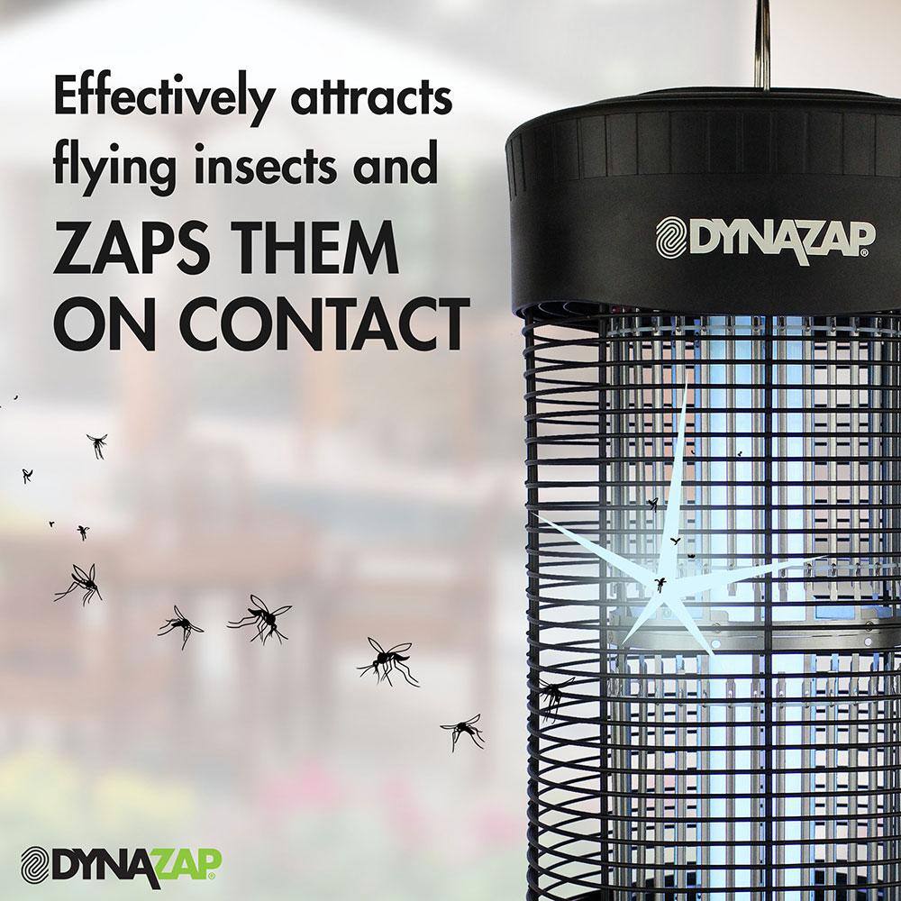 Dynazap Black Electric Outdoor Bug Zapper with UV Light