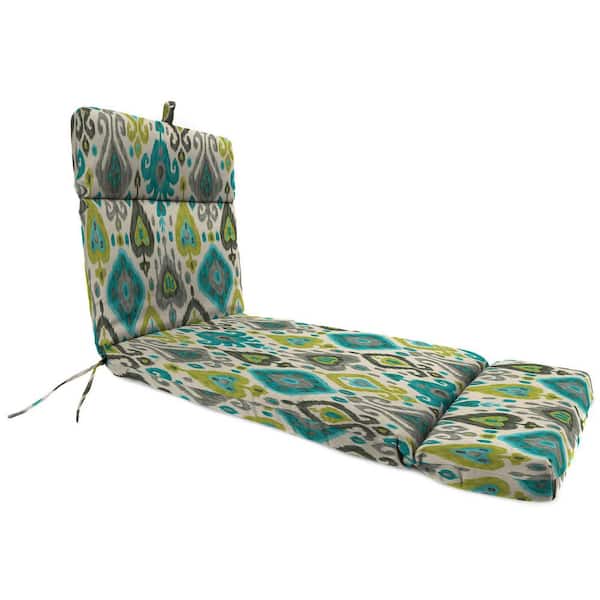 Jordan Manufacturing 75.5 in. L x 22 in. W x 4.75 in. T Rectangular Outdoor Chaise Lounge Cushion in Paso Turquoise