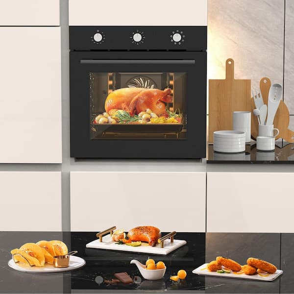 Garvee - 24 in. Single Electric Built-in Wall Oven with Convection in Stainless Steel, 240V 3000W