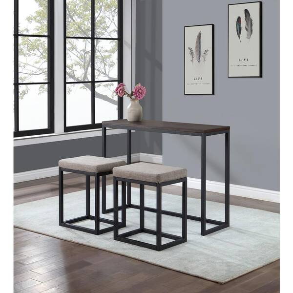 Steve Silver Yukon 3-Piece Wood Counter Bar (Set Seats 2